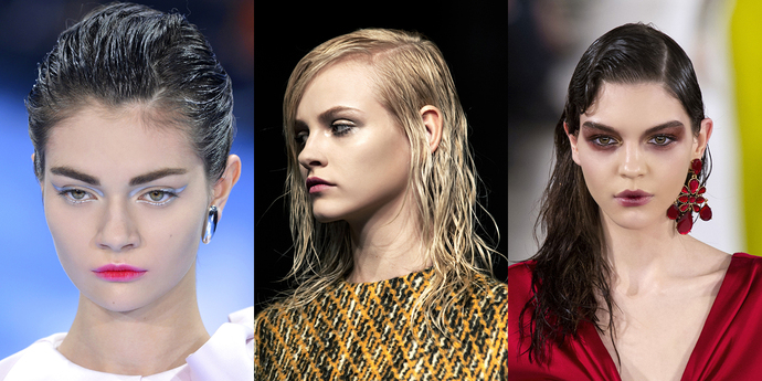 прическа мокрые волосы