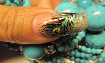 Маникюр Бирюза