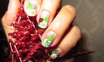 Маникюр Цветки